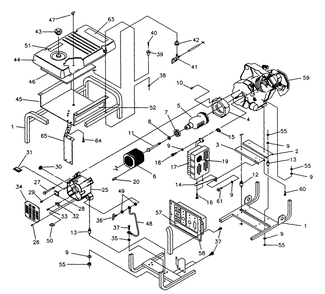 Generator Diagram and Parts List for 9803-3-MC  Briggs and Stratton Generator